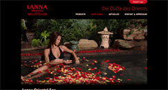 Desktop Screenshot of lanna-spa.com